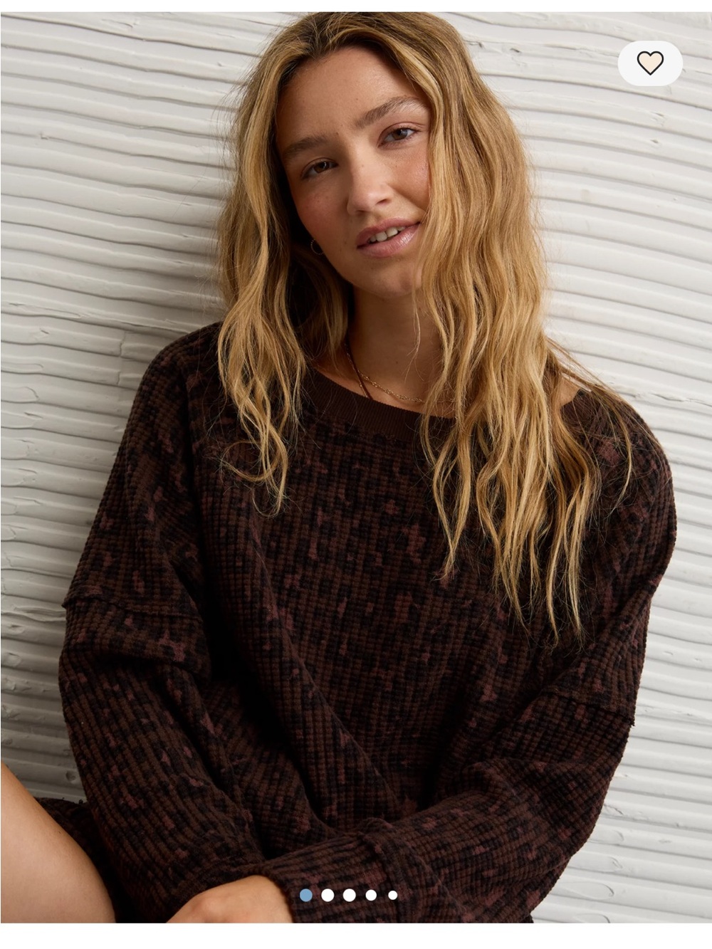 American Eagle Big Hug Off Shoulder Sweater